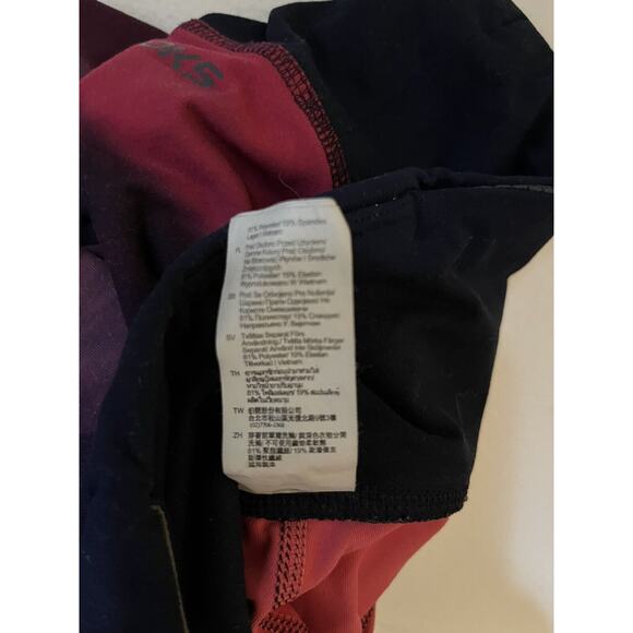 Brooks Womens XS Greenlight SE Reversible Running Leggings Purple Pink Striped - Picture 11 of 16